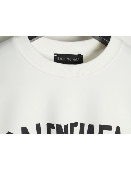 Balenciaga Mixed LOGO Print Lettering Crew Neck Sweatshirt,Balenciaga Sweatshirt,Sweatshirt,APPAREL