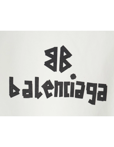 Balenciaga Mixed LOGO Print Lettering Crew Neck Sweatshirt,Balenciaga Sweatshirt,Sweatshirt,APPAREL