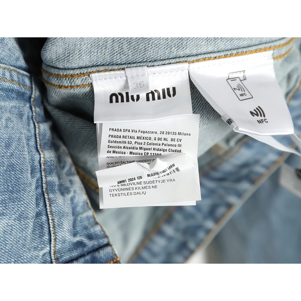 Miu Miu appliqu¨¦ denim jacket,Miu Miu Jacket,Jacket,APPAREL