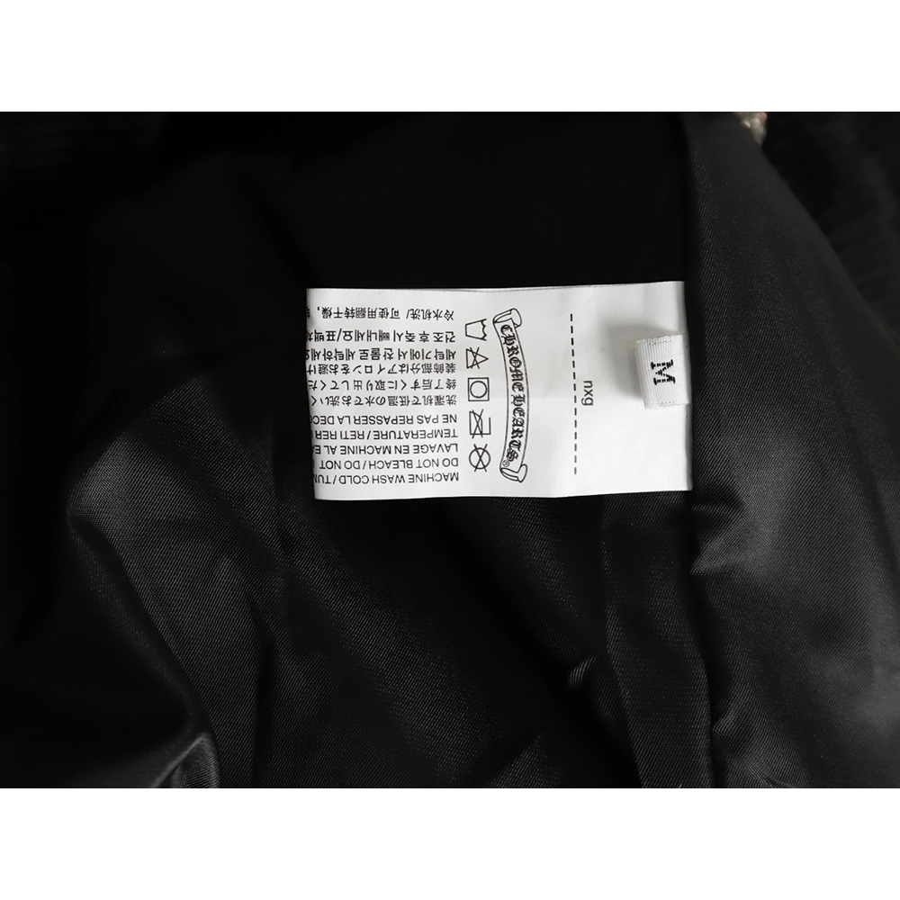 Chrome Hearts Embroidered Lips Baseball Jersey,Chrome Hearts Jacket,Jacket,APPAREL