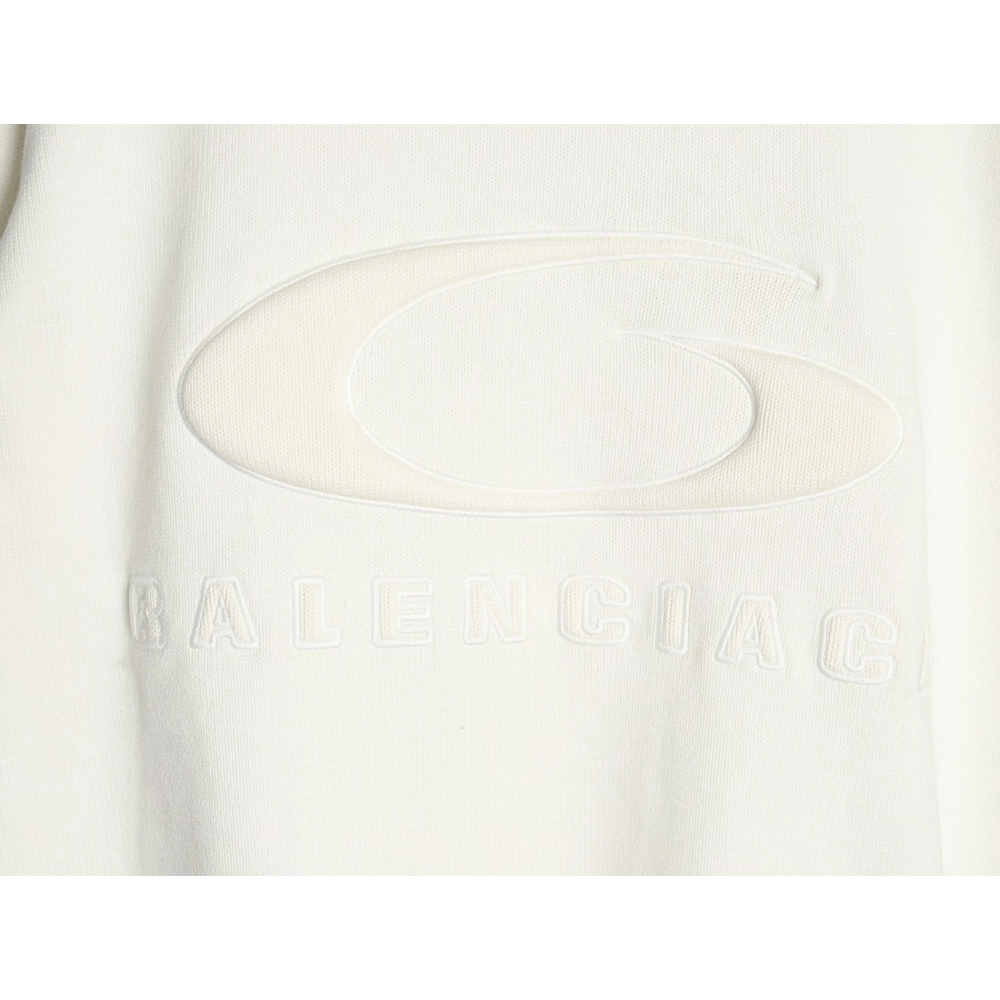 Balenciaga embossed threedimensional lettering hole knit sweater,Balenciaga Sweatshirt,Sweatshirt,APPAREL