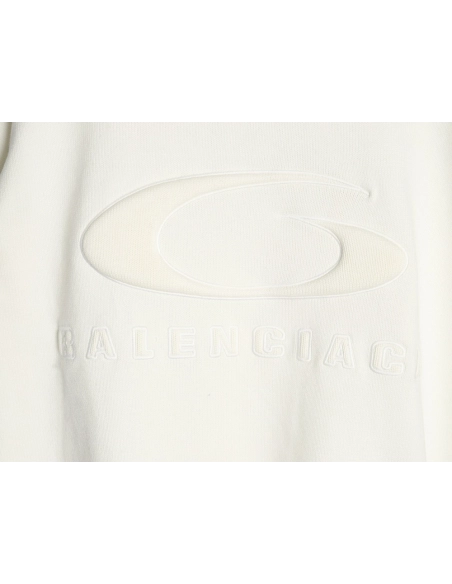 Balenciaga embossed threedimensional lettering hole knit sweater,Balenciaga Sweatshirt,Sweatshirt,APPAREL