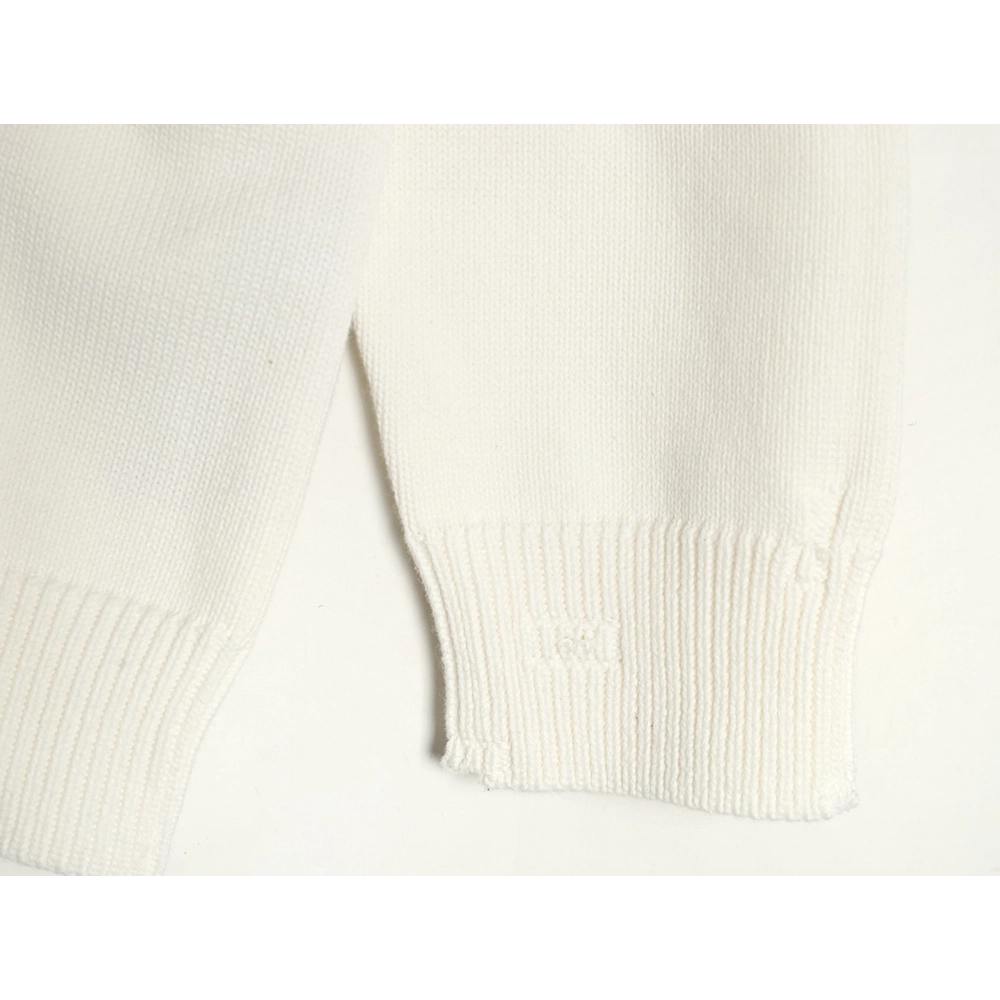 Balenciaga embossed threedimensional lettering hole knit sweater,Balenciaga Sweatshirt,Sweatshirt,APPAREL