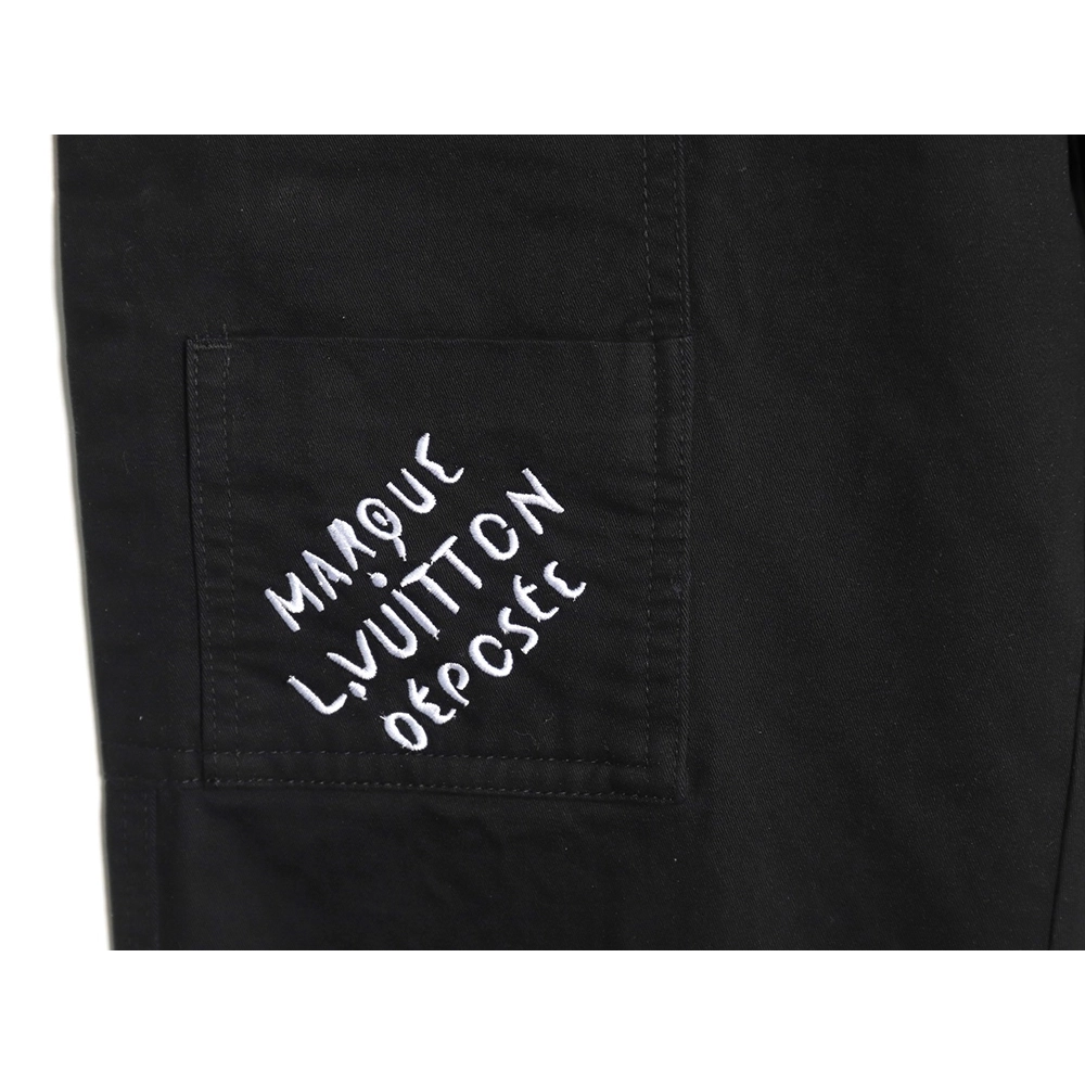 Louis Vuitton pocket embroidered label cargo trousers,Louis Vuitton Jeans,CASUAL PANTS,APPAREL