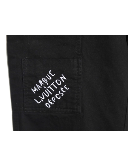 Louis Vuitton pocket embroidered label cargo trousers,Louis Vuitton Jeans,CASUAL PANTS,APPAREL