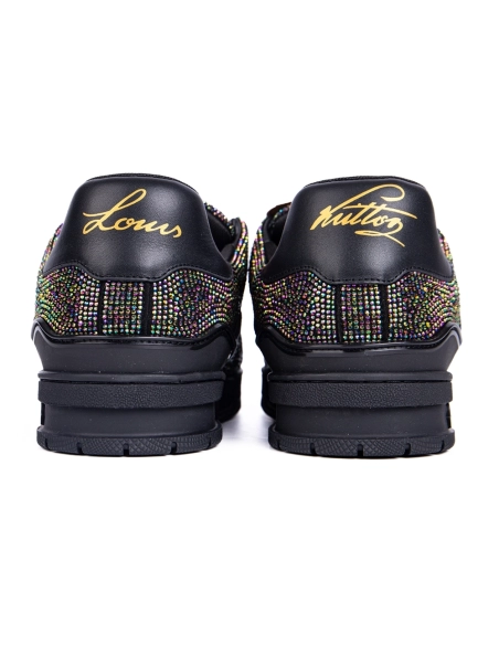 Louis Vuitton Trainer Black Crystals 1A815L,Louis Vuitton Trainer,LOUIS VUITTON Sneakers,Other Brand Sneakers
