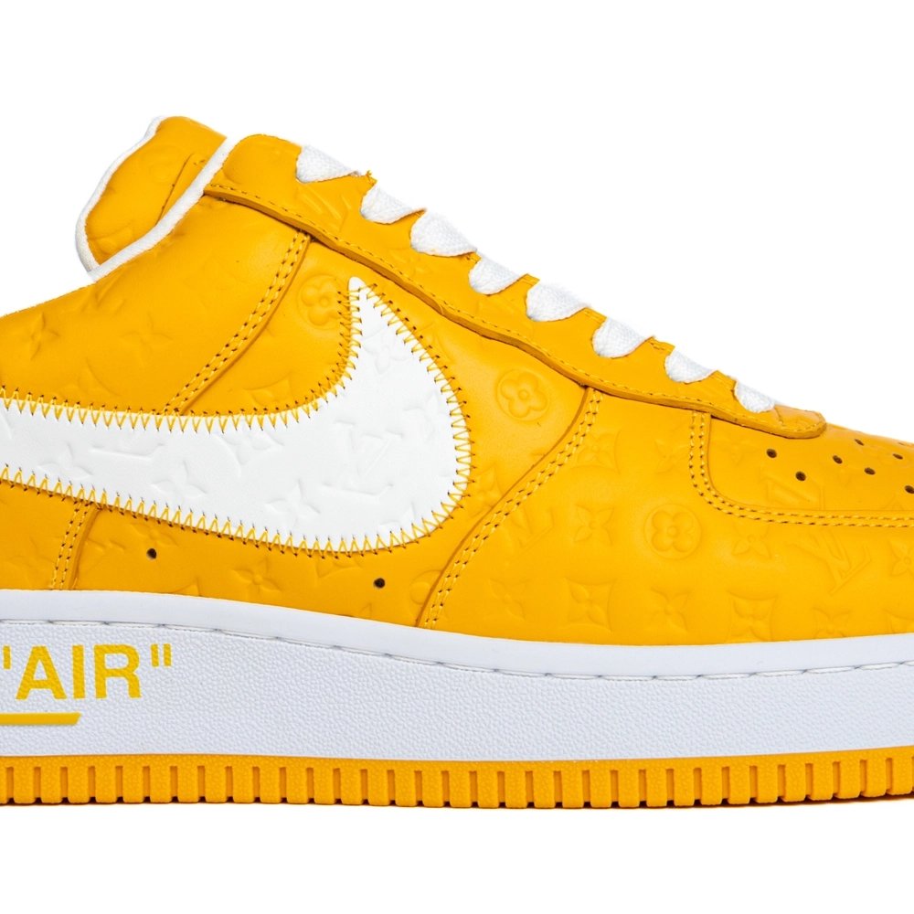 Louis Vuitton x Nike Air Force 1 Low Yellow,NIKE AIR FORCE