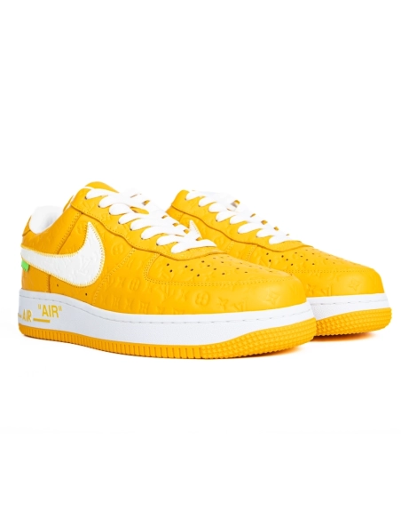 Louis Vuitton x Nike Air Force 1 Low Yellow,NIKE AIR FORCE