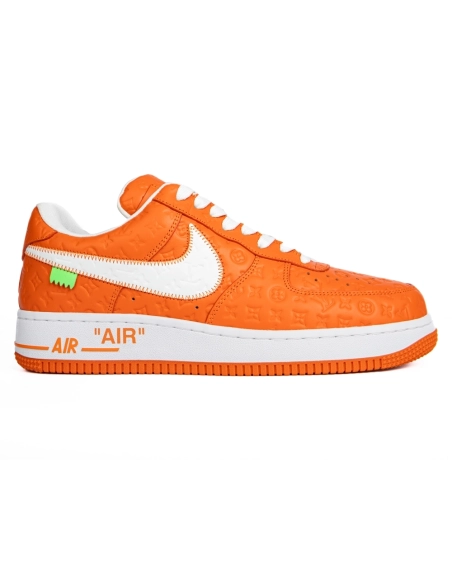 Louis Vuitton x Nike Air Force 1 Low Orange,NIKE AIR FORCE