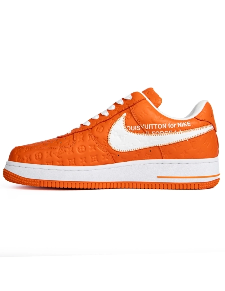 Louis Vuitton x Nike Air Force 1 Low Orange,NIKE AIR FORCE