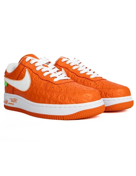 Louis Vuitton x Nike Air Force 1 Low Orange,NIKE AIR FORCE
