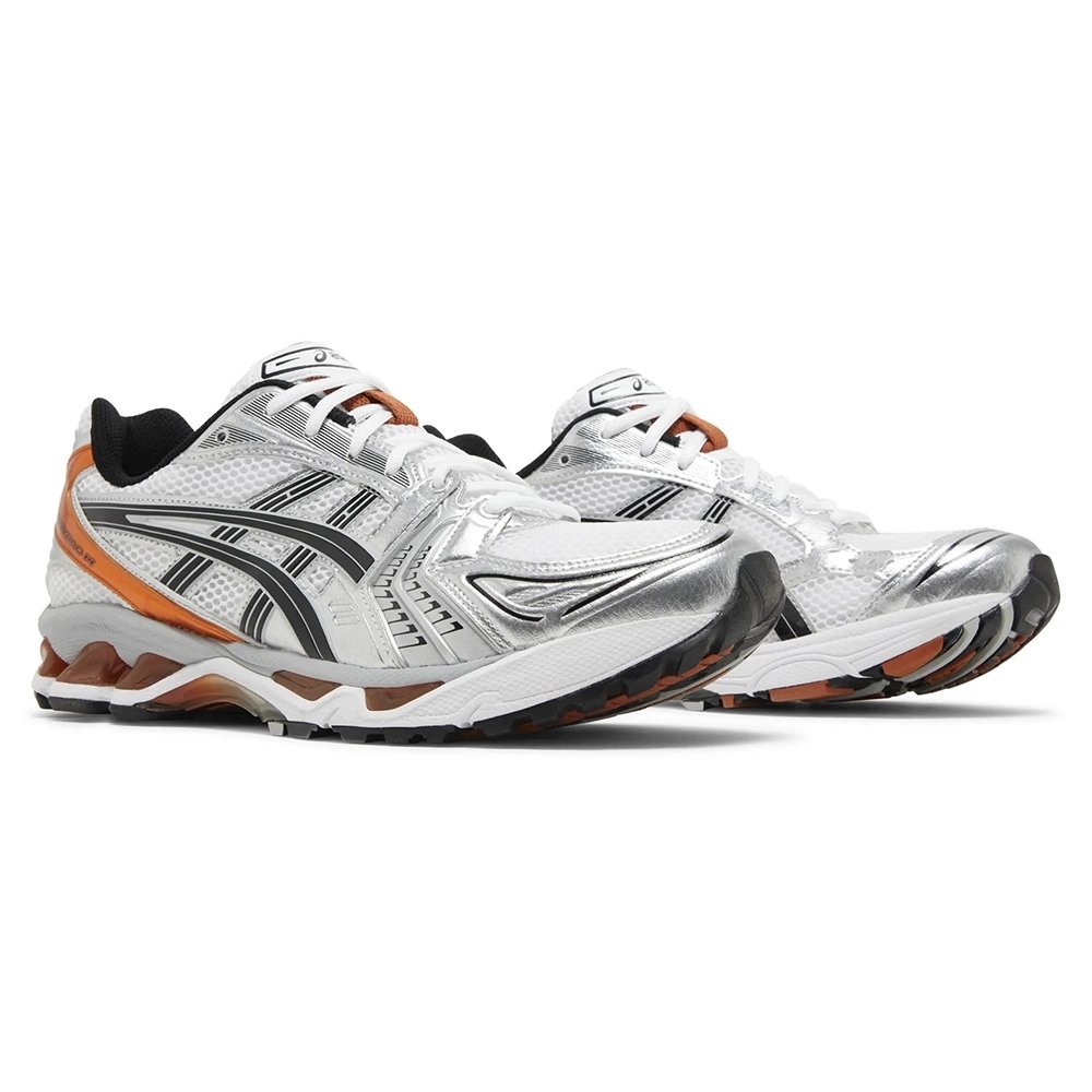 Asics Gel Kayano 14 Silver Piquant Orange,ASICS