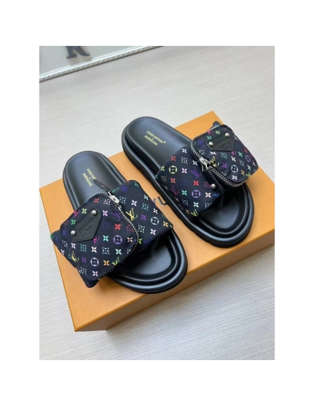 Louis Vuitton TM Pool Pillow Flat Comfort Mule,Louis Vuitton Slides
