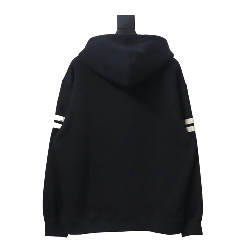 Saint Laurent Paris Sleeve Web Hooded Sweatshirt,Saint Laurent