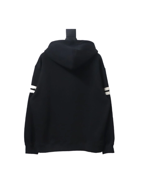 Saint Laurent Paris Sleeve Web Hooded Sweatshirt,Saint Laurent