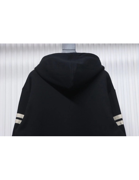 Saint Laurent Paris Sleeve Web Hooded Sweatshirt,Saint Laurent