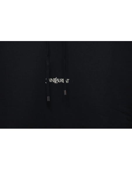 Saint Laurent Paris Sleeve Web Hooded Sweatshirt,Saint Laurent