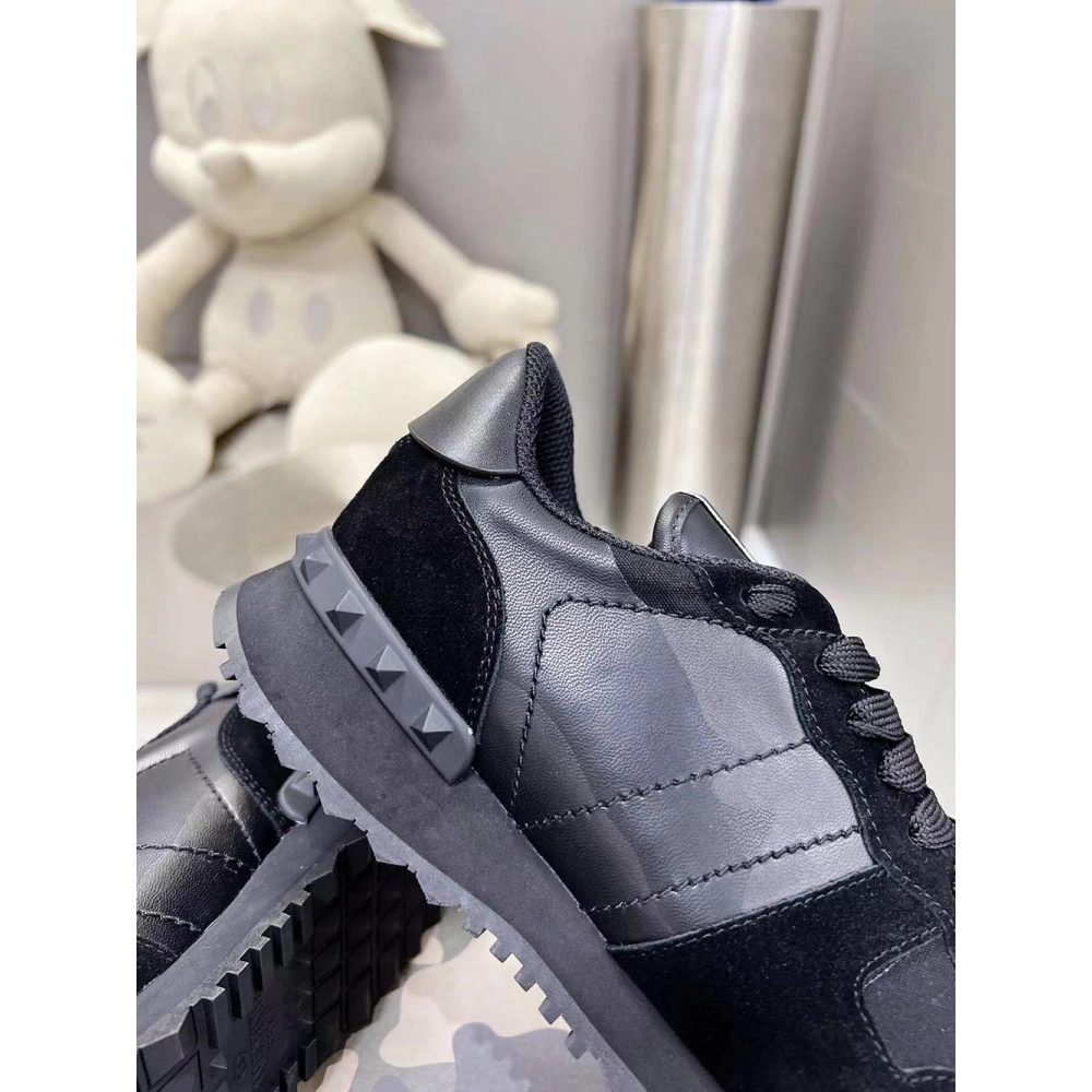 Valention Camouflage Noir Rockrunner Sneaker,Valentino