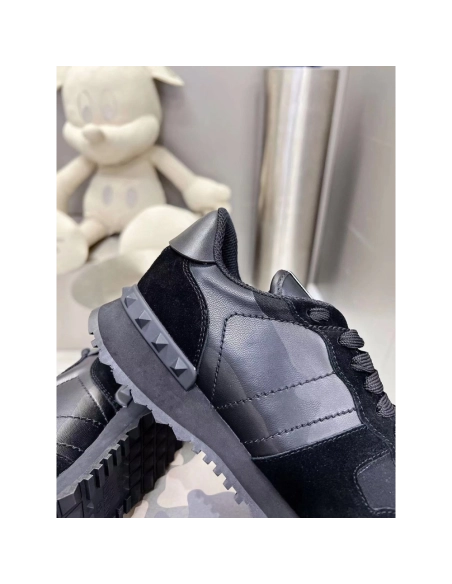Valention Camouflage Noir Rockrunner Sneaker,Valentino