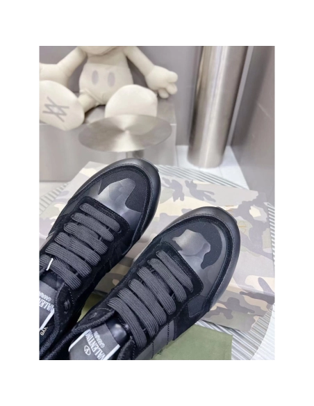 Valention Camouflage Noir Rockrunner Sneaker,Valentino