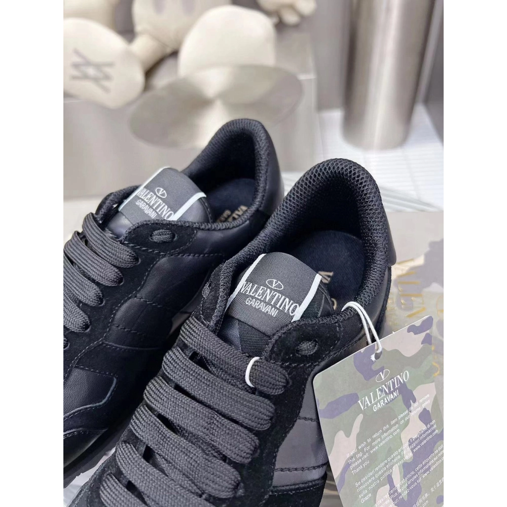 Valention Camouflage Noir Rockrunner Sneaker,Valentino