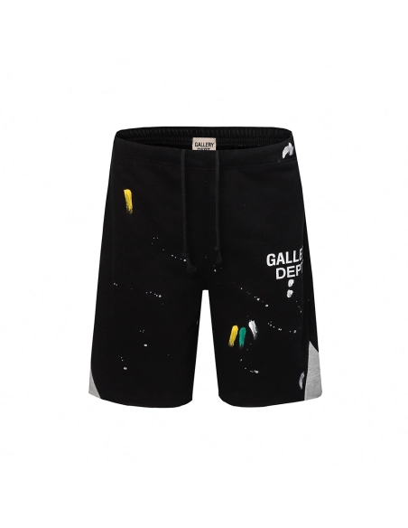 Gallery Dept retro splash graffiti shorts,Gallery Dept