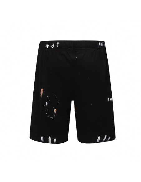 Gallery Dept retro splash graffiti shorts,Gallery Dept