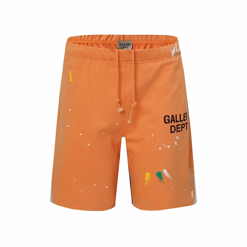 Gallery Dept retro splash graffiti shorts,Gallery Dept