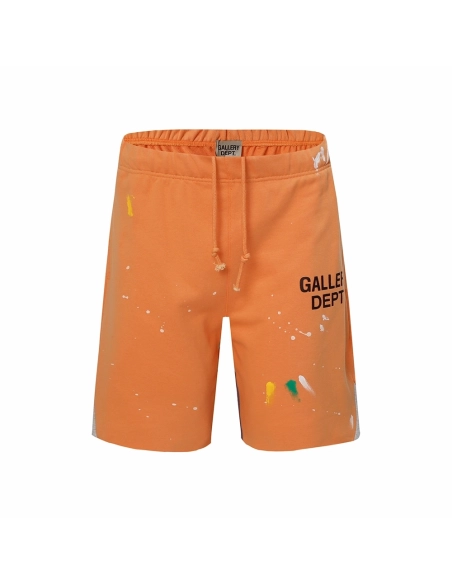 Gallery Dept retro splash graffiti shorts,Gallery Dept