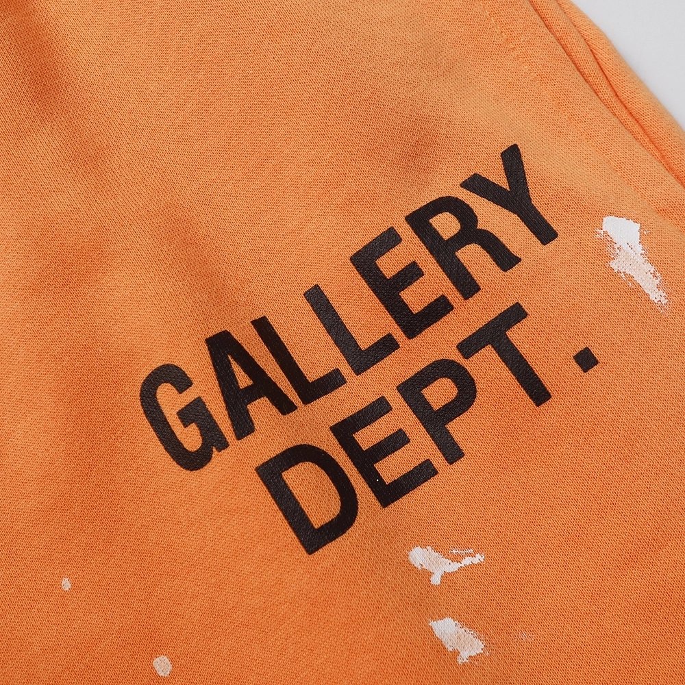Gallery Dept retro splash graffiti shorts,Gallery Dept