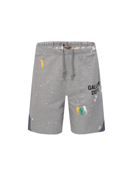 Gallery Dept retro splash graffiti shorts,Gallery Dept