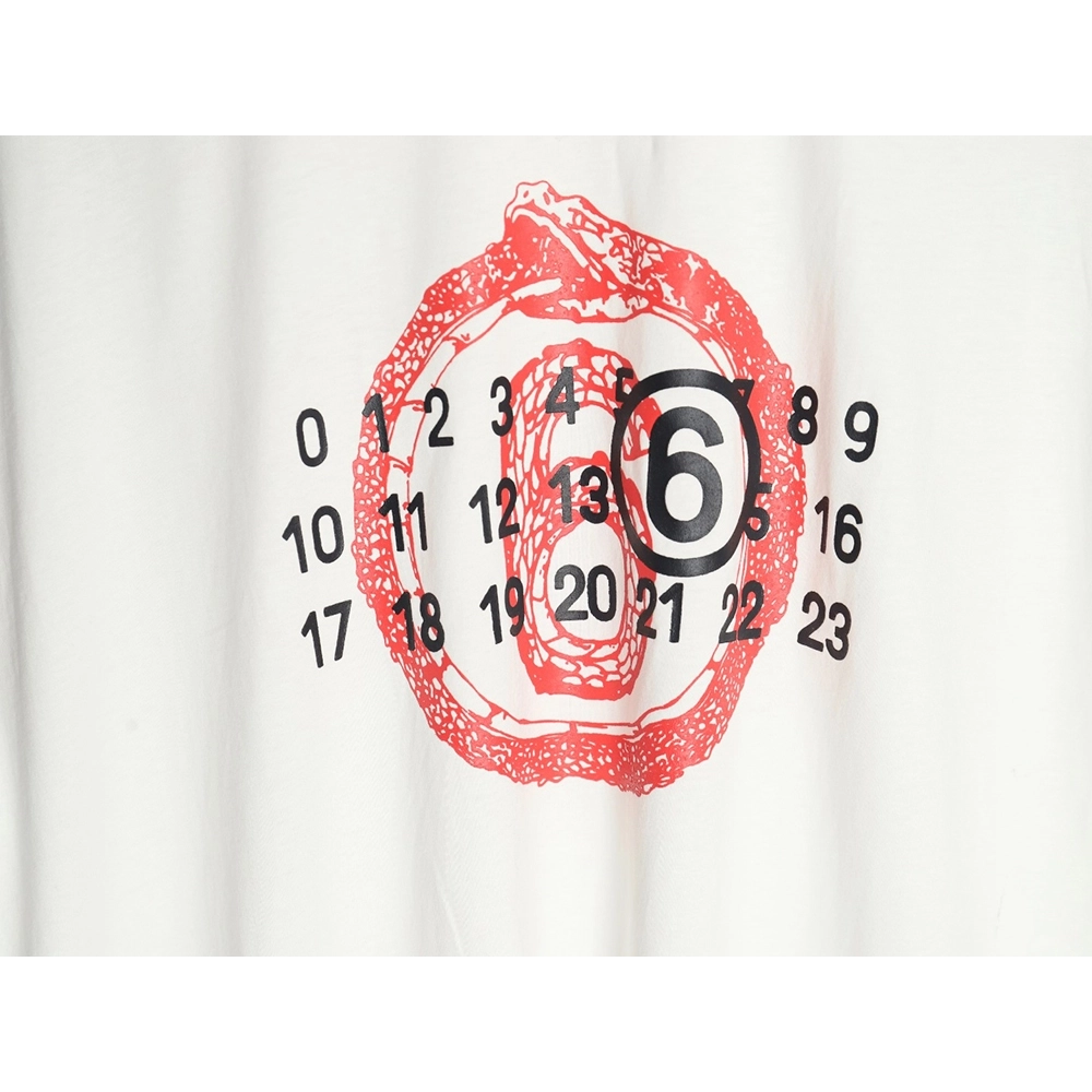 Maison Margiela Digital Logo Print Short Sleeve T-Shirt,MAISON MARGIELA