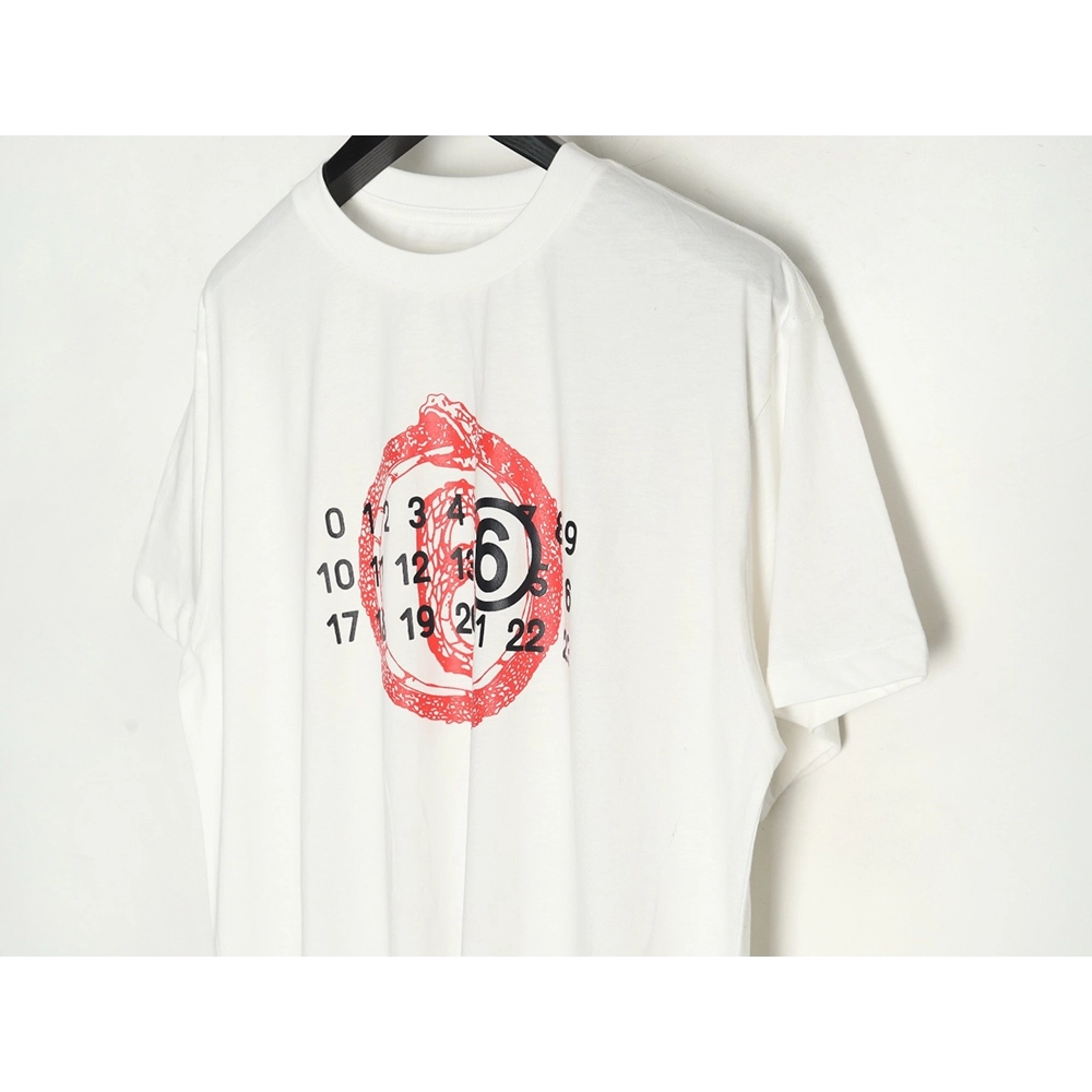 Maison Margiela Digital Logo Print Short Sleeve T-Shirt,MAISON MARGIELA