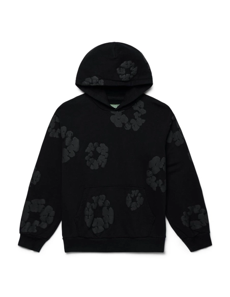 Denim Tears Cotton Wreath Hoodie Black,Denim Tears