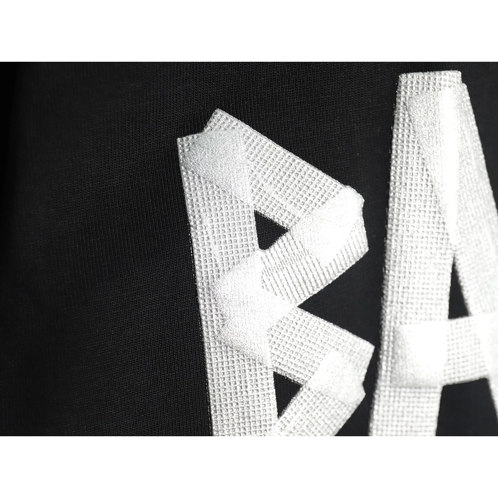 Balenciaga Tape Print Short Sleeve T-Shirt TSK9,Balenciaga