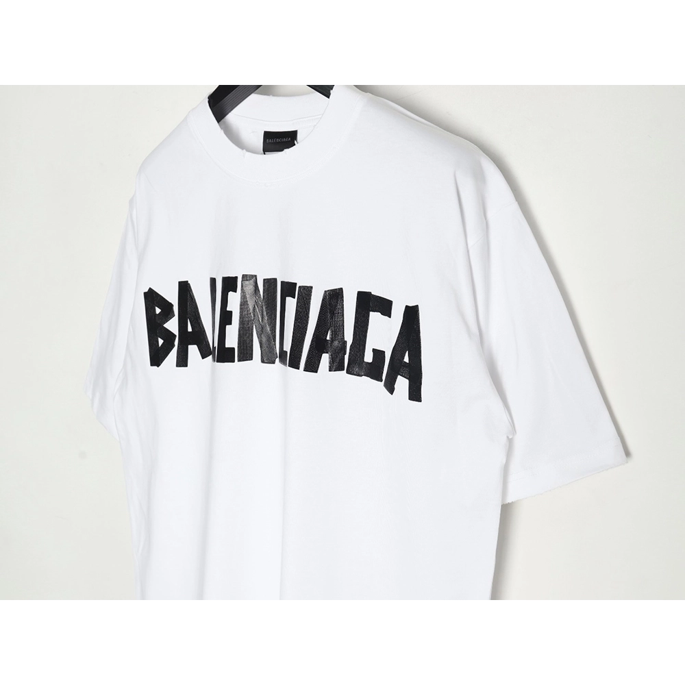 Balenciaga Tape Print Short Sleeve T-Shirt TSK8,Balenciaga