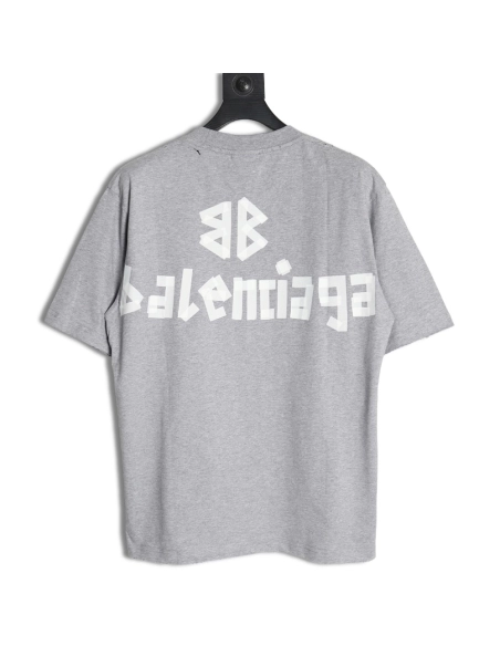 Balenciaga Tape Print Short Sleeve T-Shirt TSK7,Balenciaga