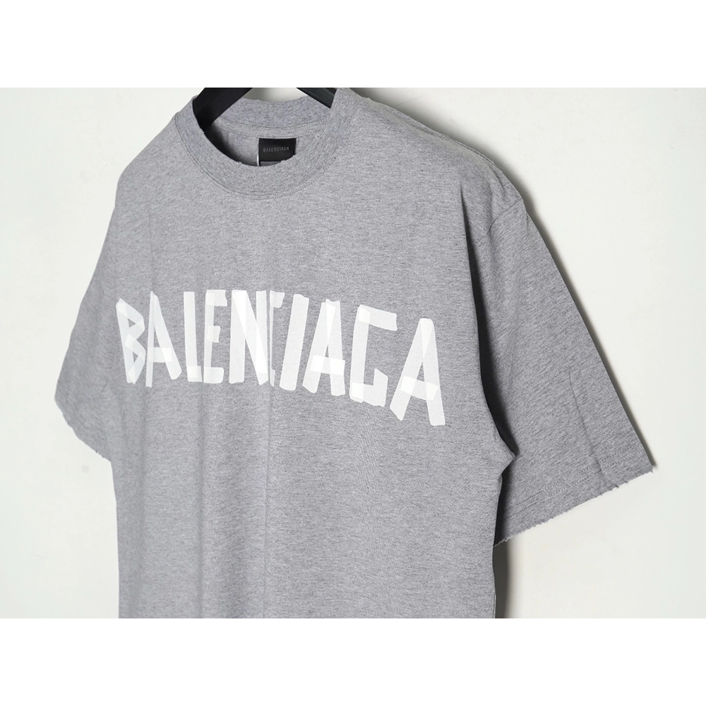 Balenciaga Tape Print Short Sleeve T-Shirt TSK7,Balenciaga