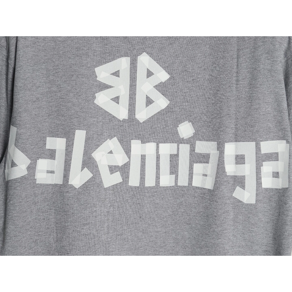 Balenciaga Tape Print Short Sleeve T-Shirt TSK7,Balenciaga