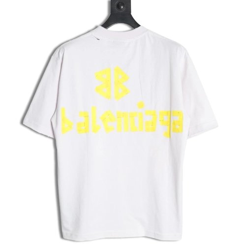 Balenciaga Tape Print Short Sleeve T-Shirt TSK6,Balenciaga