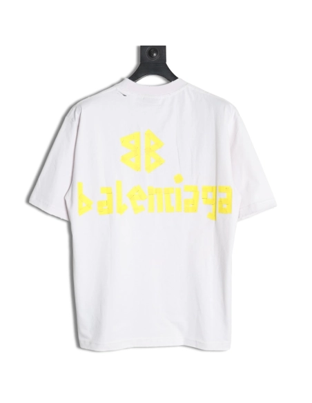 Balenciaga Tape Print Short Sleeve T-Shirt TSK6,Balenciaga