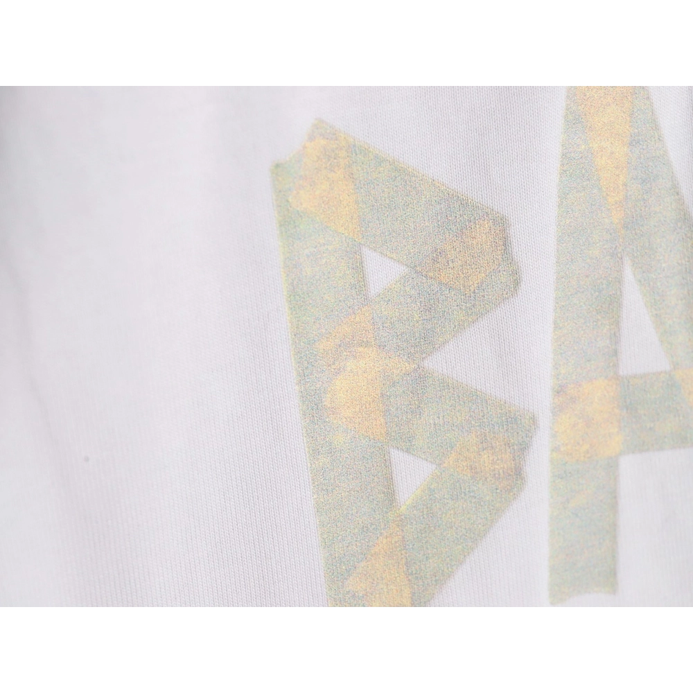 Balenciaga Tape Print Short Sleeve T-Shirt TSK6,Balenciaga