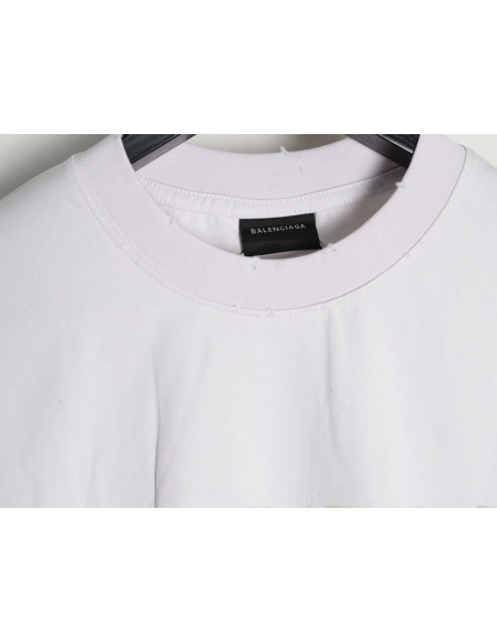 Balenciaga Tape Print Short Sleeve T-Shirt TSK6,Balenciaga