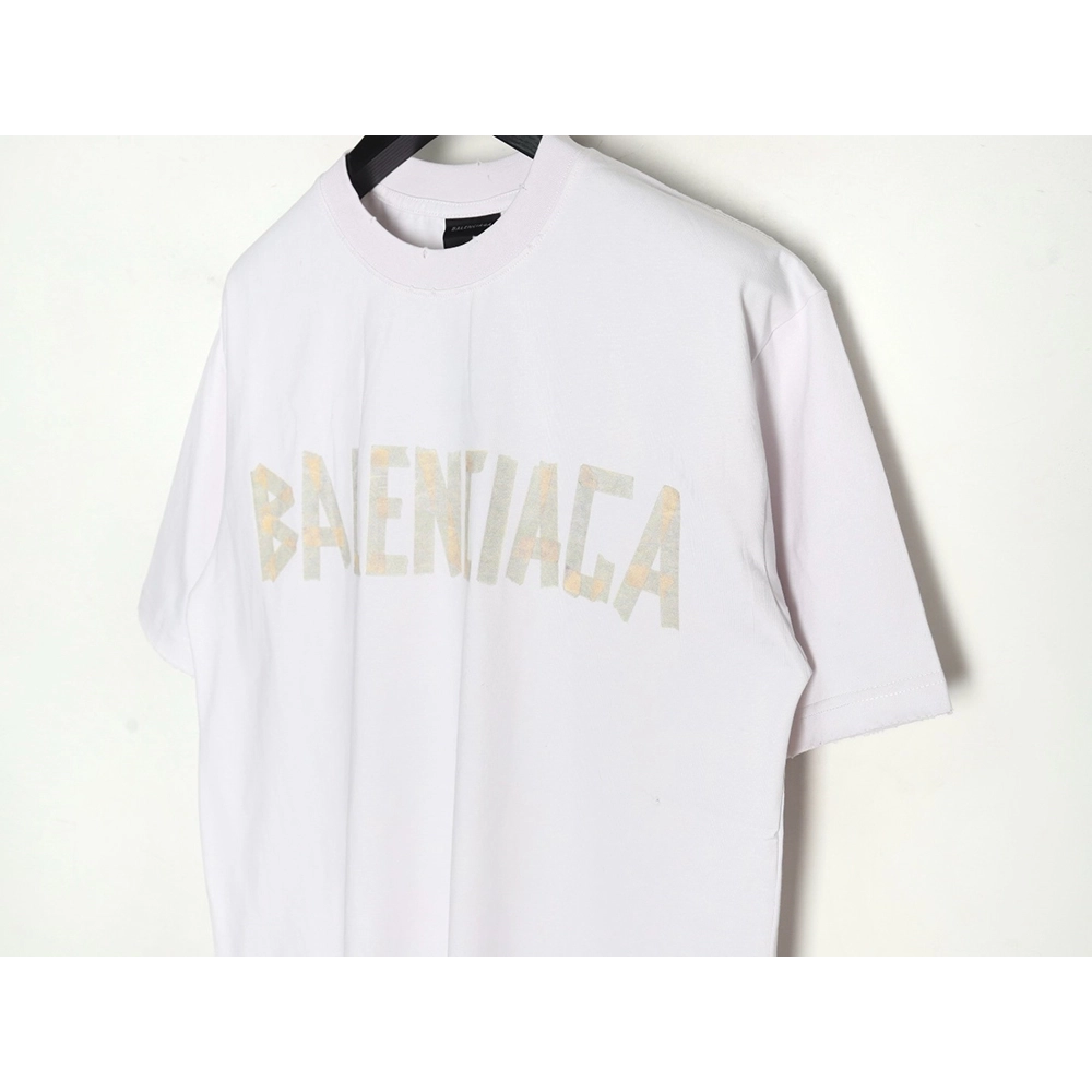 Balenciaga Tape Print Short Sleeve T-Shirt TSK6,Balenciaga