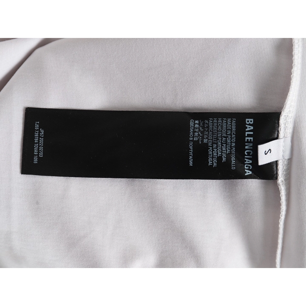 Balenciaga Tape Print Short Sleeve T-Shirt TSK6,Balenciaga