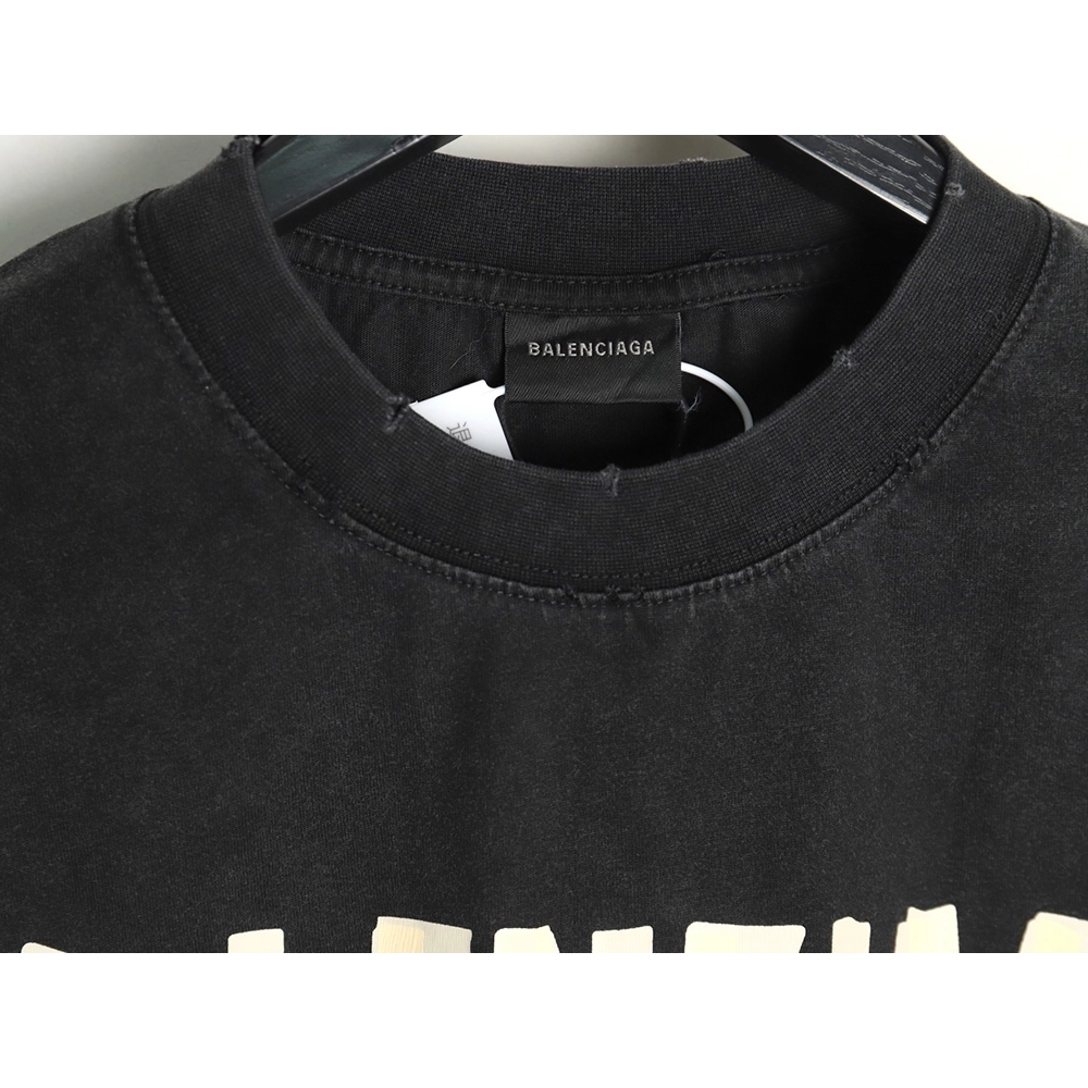 Balenciaga Tape Print Short Sleeve T-Shirt TSK5,Balenciaga