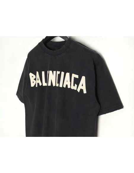 Balenciaga Tape Print Short Sleeve T-Shirt TSK5,Balenciaga