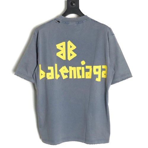 Balenciaga Tape Print Short Sleeve T-Shirt TSK4,Balenciaga