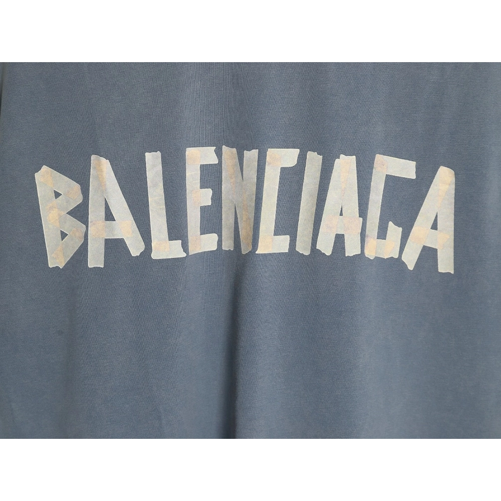 Balenciaga Tape Print Short Sleeve T-Shirt TSK4,Balenciaga