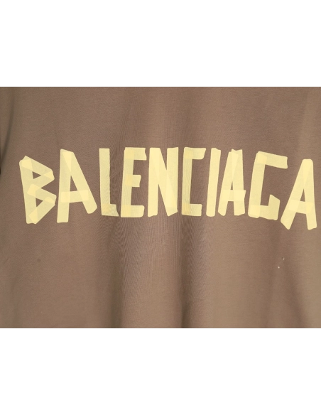 Balenciaga Tape Print Short Sleeve T-Shirt TSK2,Balenciaga